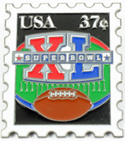 Super Bowl XL (40) Stamp Pin