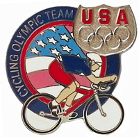 USA Olympics Team Cycling Pin