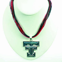 Texas Tech Logo Multi-Cord 18" Necklace