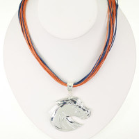 Boise State Logo Multi-Cord 18" Necklace