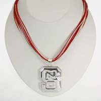 North Carolina State Logo Multi-Cord 18" Necklace