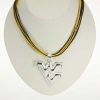 West Virginia Logo Multi-Cord 18" Necklace