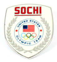 Sochi 2014 Olympics Team USA Crest Pin