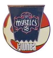 Washington Mystics WNBA Ball Logo Pin