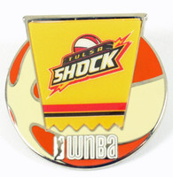 Tulsa Shock WNBA Ball Logo Pin