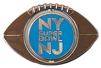 Super Bowl XLVIII Spinning Football Pin