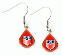 US Soccer National Team Teardrop Earrings