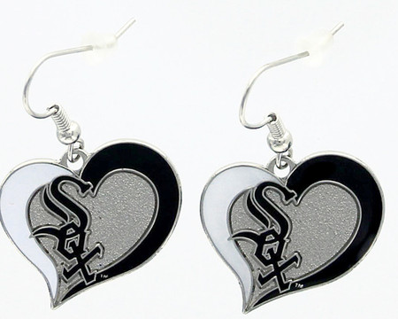 St. Louis Cardinals Glitter Heart Earrings