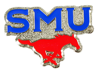 Southern Methodist Logo Pin