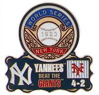 1923 World Series Commemorative Pin - Yankees vs. Giants