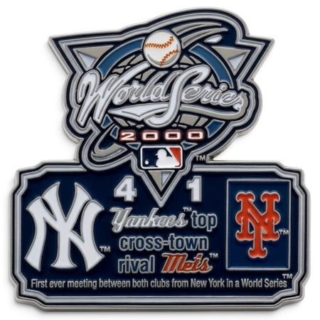2000 World Series Commemorative Pin - Yankees vs. Mets