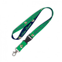 Notre Dame Fighting Irish Reversible Blue & Green Lanyard