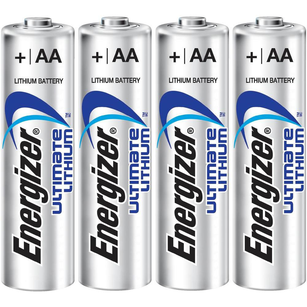 Energizer L91 AA Lithium AA Batteries 4 Pack Brooklyn Battery Works