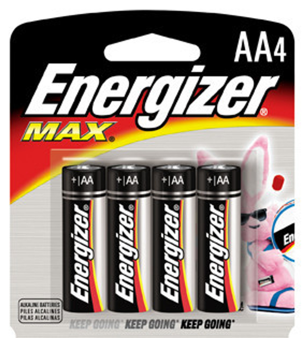 Energizer MAX AA 1.5V Alkaline Battery E91 - 4 Pack Bulk