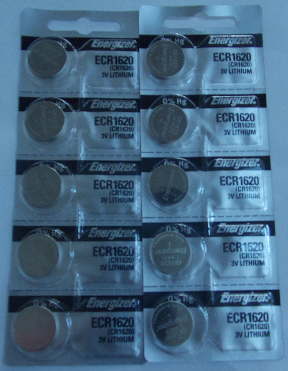 Energizer CR1620 3V Lithium Coin Battery - 10 Pack + FREE SHIPPING! -  Brooklyn Battery Works