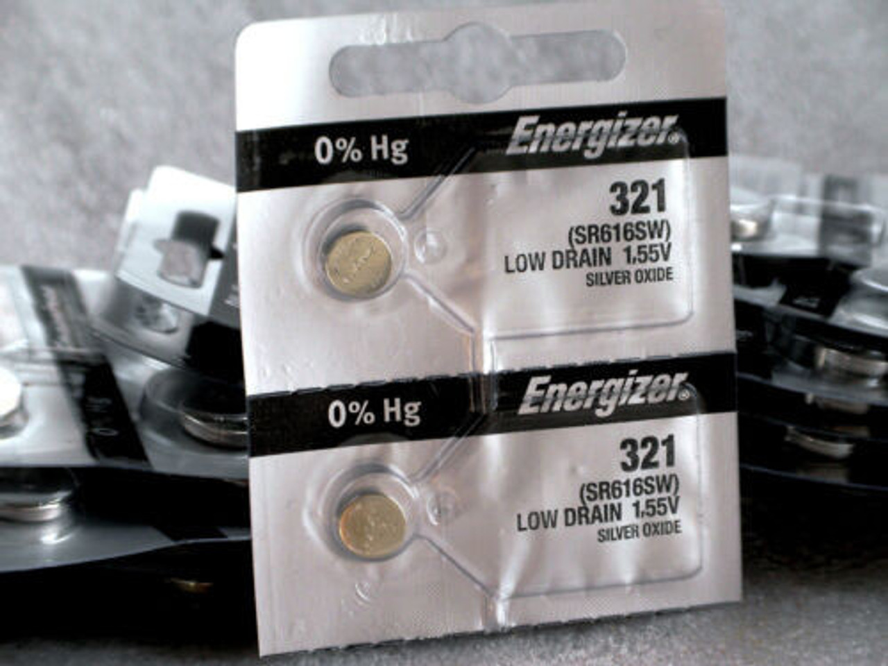  Energizer 321 / SR616 Silver Oxide Button Battery 1.55V - 2 Pack + FREE SHIPPING! 