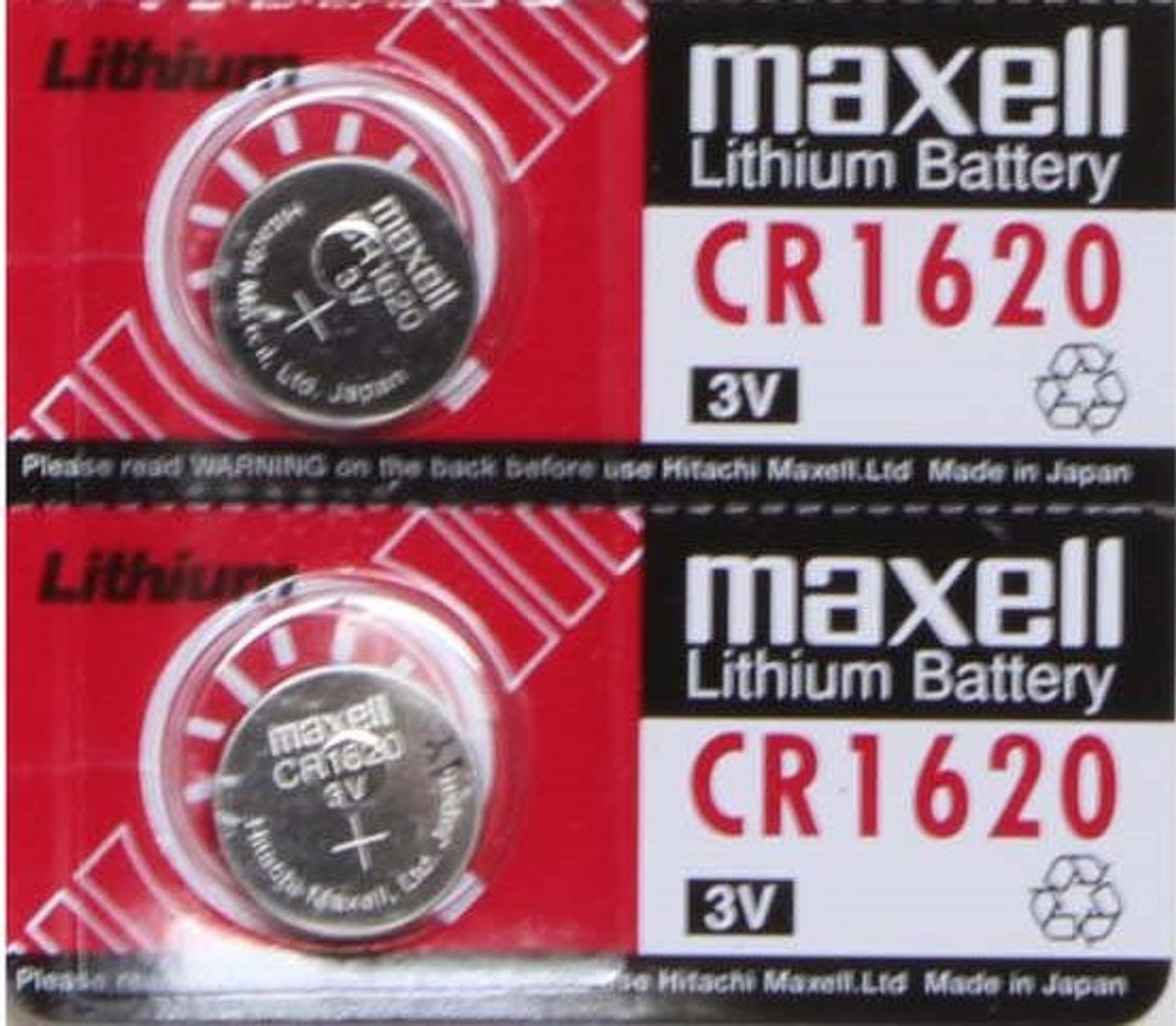 Maxell CR1620 3V Lithium Coin Battery 2 Pack - FREE SHIPPING! - Brooklyn  Battery Works