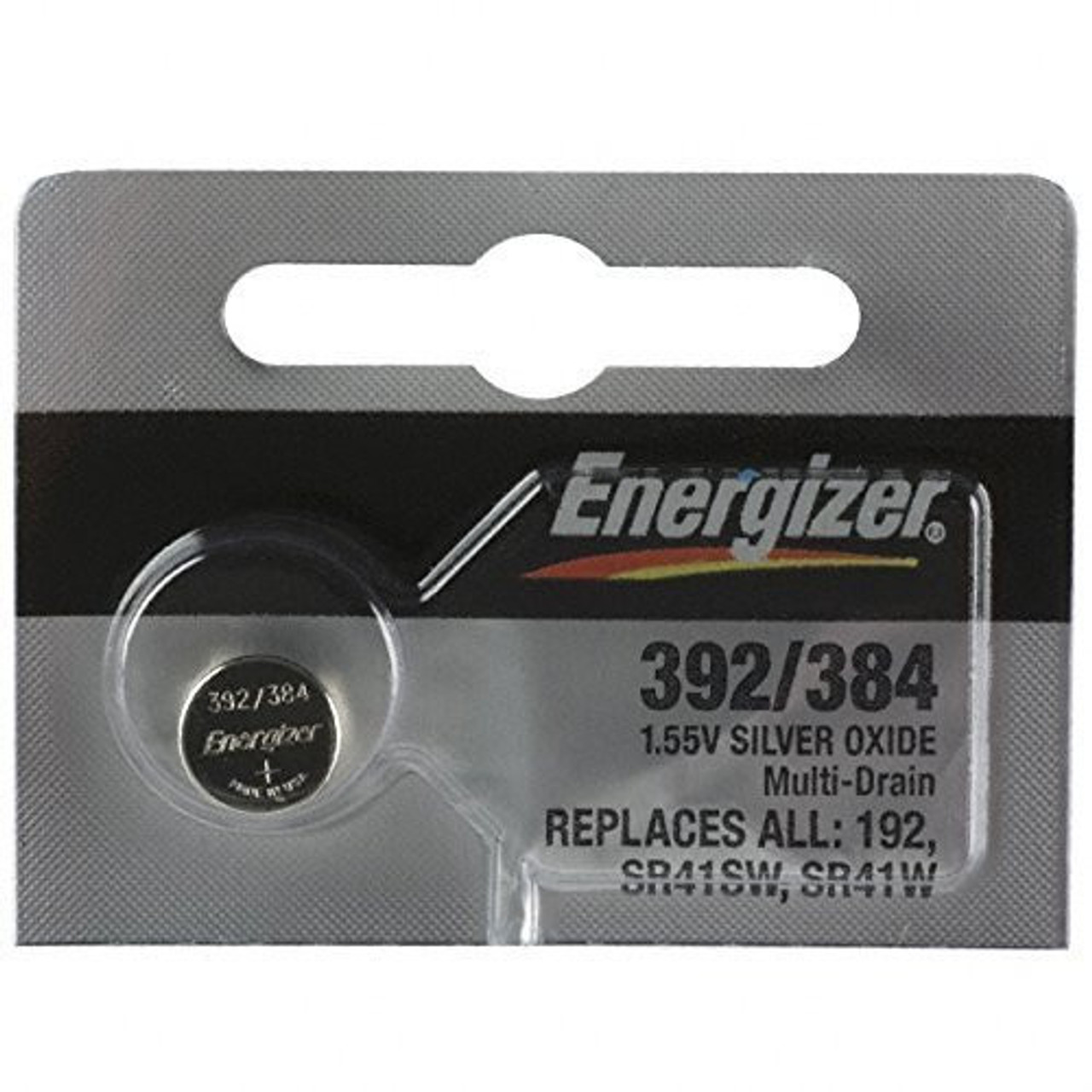 Energizer 384/392 - SR41SW Silver Oxide Button Battery 1.55V - 2 Pack FREE SHIPPING