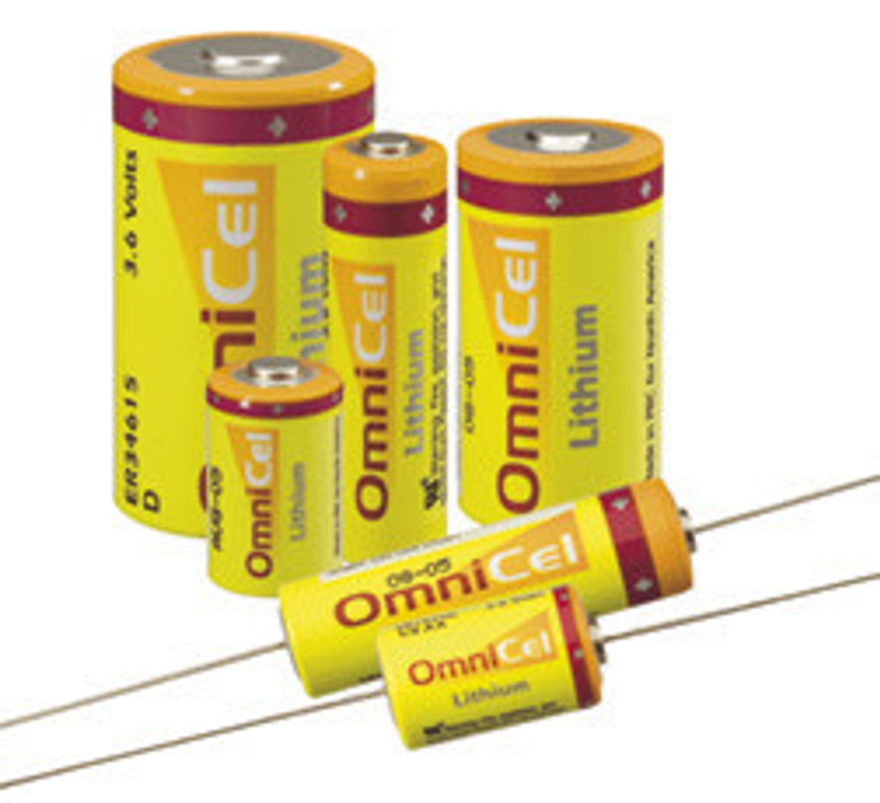 OmniCel D Size 3.6V Lithium Battery w/Standard Contacts - Pack of 2 Free Shipping