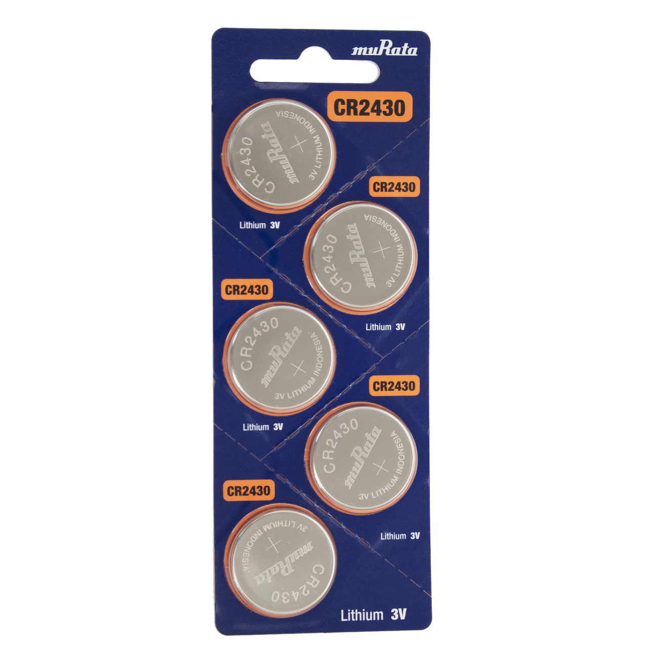 Sony Murata CR2430 3V Lithium Coin Battery - 5 Pack FREE SHIPPING