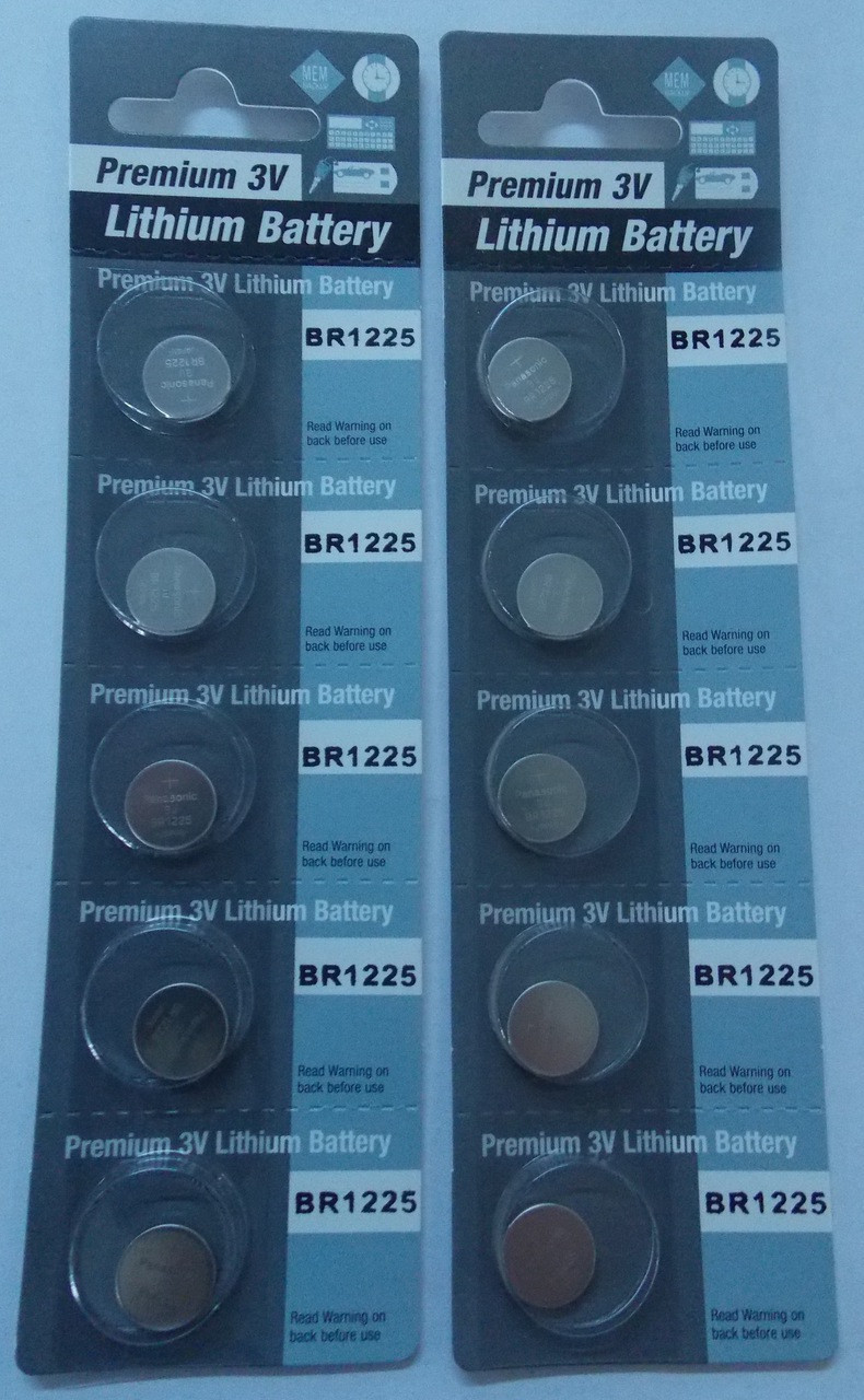 Panasonic BR1225 3V Lithium Coin Battery 10 Pack FREE SHIPPING