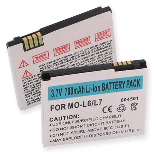 Motorola MOTOROLA SLVR L7 LI-ION 700mAh CELLULAR BATTERY FREE SHIPPING