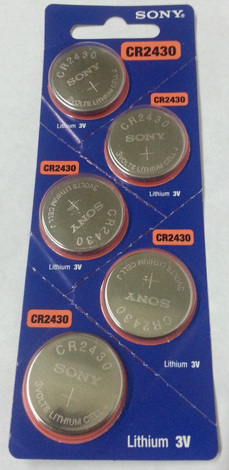 Sony Murata CR2430 3V Lithium Coin Battery - 50 Pack - FREE SHIPPING