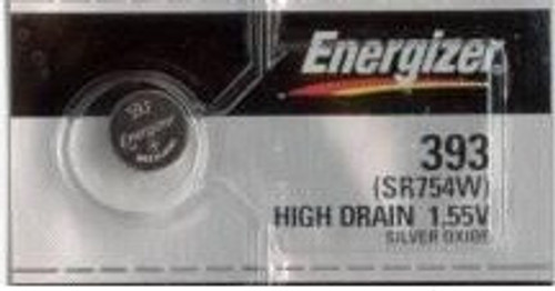 Energizer 393/309 - SR754 Silver Oxide Button Battery 1.55V 25 Pack FREE SHIPPING
