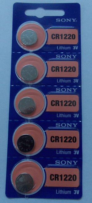 Sony Murata CR1220 3V Lithium Coin Battery - 50 Pack FREE SHIPPING