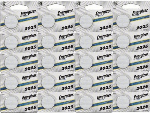  Energizer CR2025 3V Lithium Coin Battery - 20 Pack + FREE SHIPPING 
