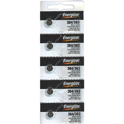 Energizer 364/363 - SR621 Silver Oxide Button Battery 1.55V - 100 Pack FREE SHIPPING