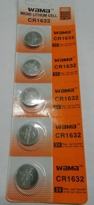 BBW CR1632 3V Lithium Coin Battery 100 Pack - FREE SHIPPING