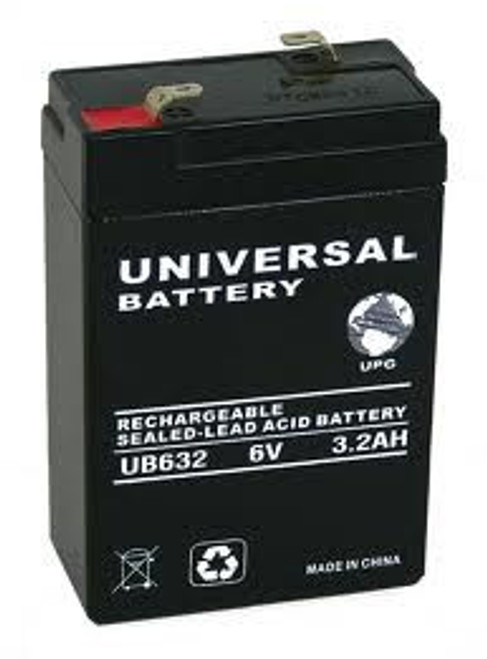 UB632 6 Volt 3.2 AMP SLA/AGM Battery