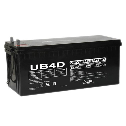 UB-4D 12 Volt 200 AMP SLA/AGM Battery