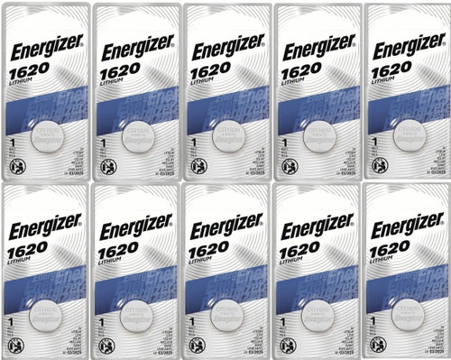  Energizer CR1620 3V Lithium Coin Battery - 10 Pack + FREE SHIPPING! 