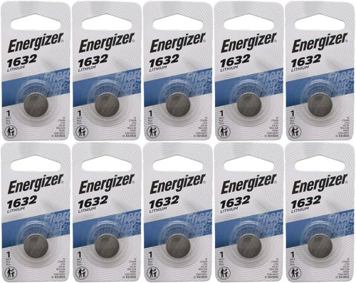  Energizer CR1632 3V Lithium Coin Battery - 10 Pack +  FREE SHIPPING! 