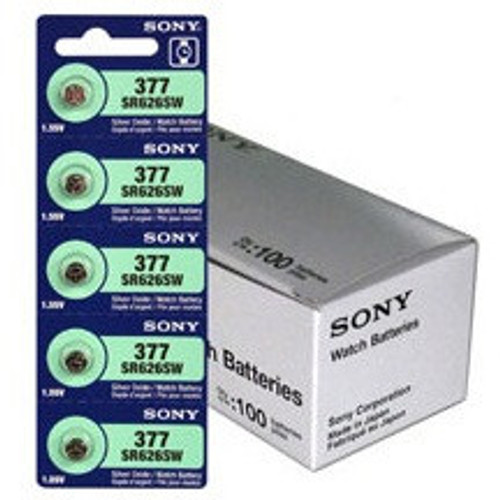 Sony Murata 377/376 - SR626 Silver Oxide Button Battery 1.55V - 200 Pack - FREE SHIPPING