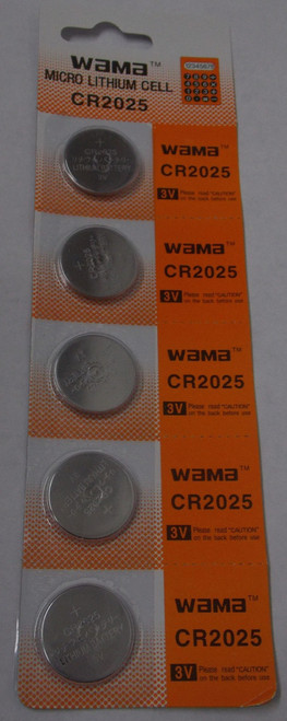  BBW CR2025 3V Lithium Coin Battery 5 Pack + FREE SHIPPING! 
