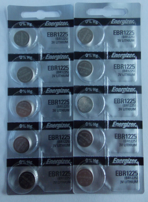 Energizer CR1225 3V Lithium Coin Battery - 10 Pack FREE SHIPPING