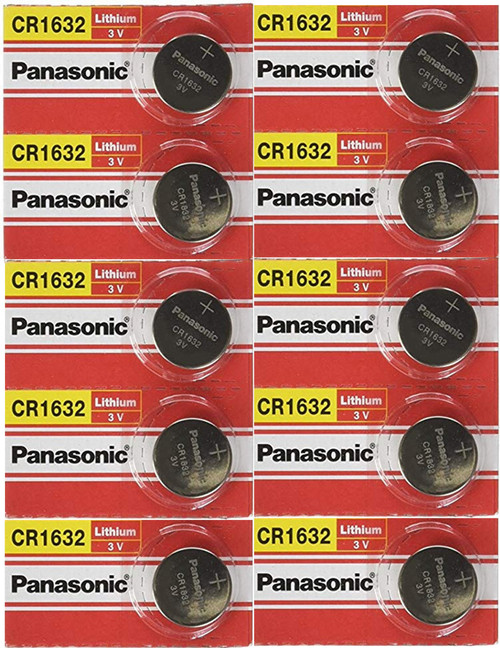  Panasonic CR1632 3V Lithium Coin Battery - 10 Pack + FREE SHIPPING! 