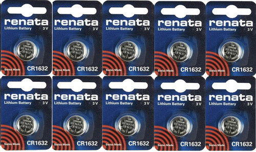  Renata CR1632 3V Lithium Coin Battery - 10 Pack +  FREE SHIPPING 
