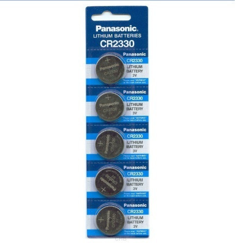 Panasonic CR2330 3V Lithium Coin Battery - 5 Pack FREE SHIPPING