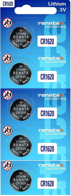  Renata CR1620 3V Lithium Coin Battery - 5 Pack + FREE SHIPPING! 