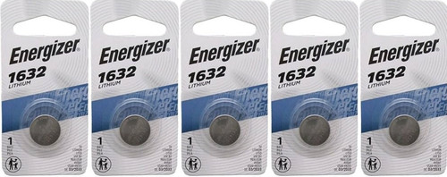  Energizer CR1632 3V Lithium Coin Battery - 5 Pack +  FREE SHIPPING! 