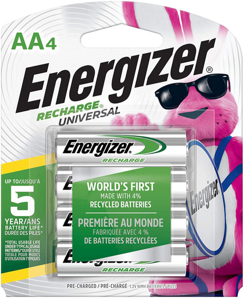 Energizer AA Rechargeable NiMH Batteries 2300 mAh - 4 Pack FREE SHIPPING