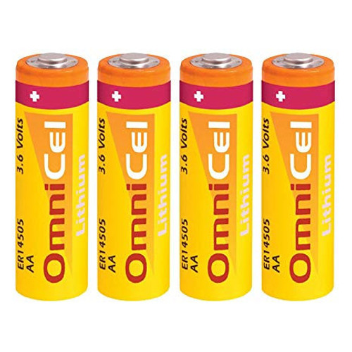 OmniCel AA Size 3.6V Lithium Battery - 4 Pack FREE SHIPPING