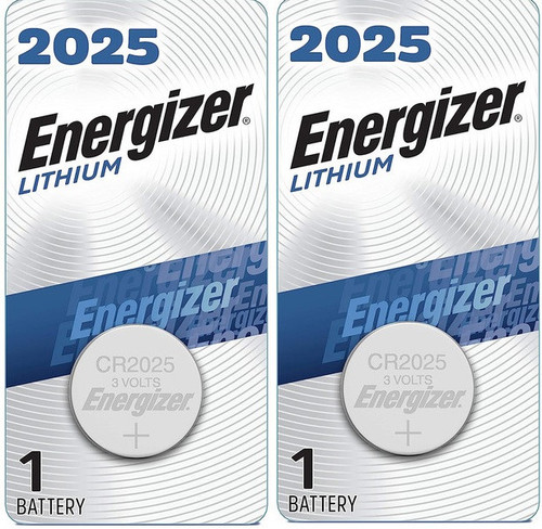  Energizer CR2025 3V Lithium Coin Battery - 2 Pack + FREE SHIPPING 