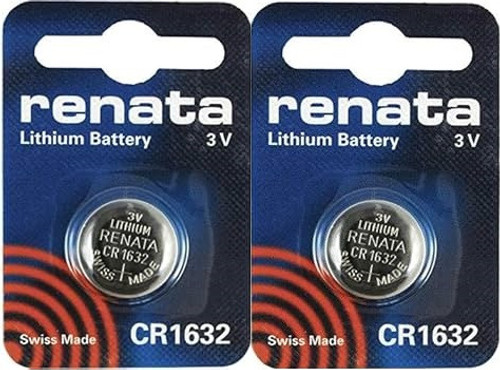  Renata CR1632 3V Lithium Coin Battery - 2 Pack +  FREE SHIPPING 