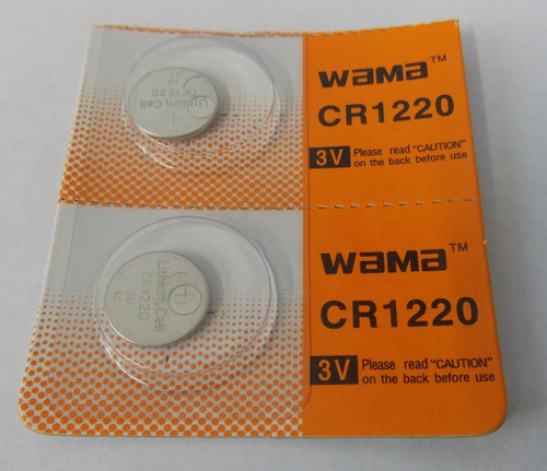 BBW CR1220 3V Lithium Coin Battery 2 Pack - FREE SHIPPING