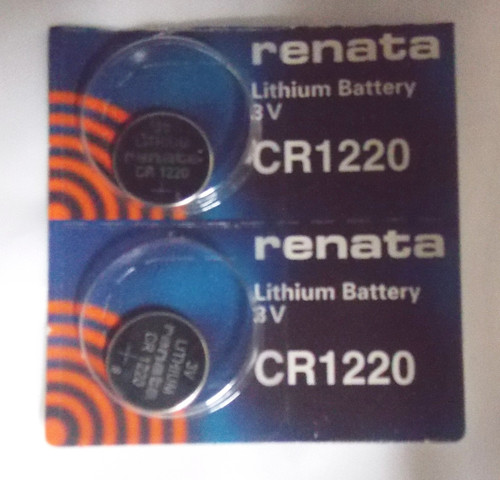 Renata CR1220 3V Lithium Coin Battery - 2 Pack FREE SHIPPING